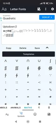 Letter Fonts android App screenshot 1