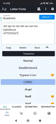 Letter Fonts android App screenshot 7